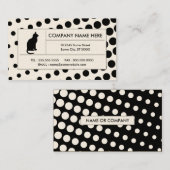 Carte De Visite chat tramé (Devant / Derrière)