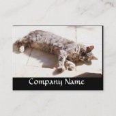 CARTE DE VISITE CHAT TURQUE MONOGRAMME (Dos)