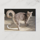 CARTE DE VISITE CHAT TURQUE MONOGRAMME (Dos)