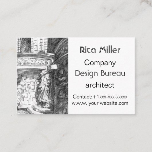 Carte De Visite Château (Devant)