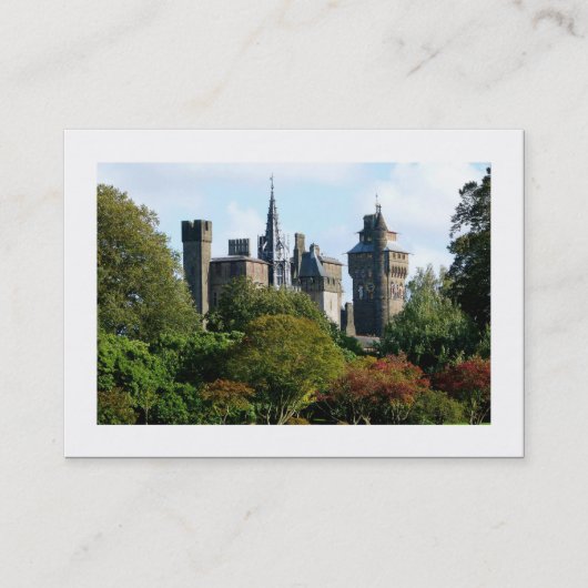 Carte De Visite Château de Cardiff II (Bordé) (Devant)