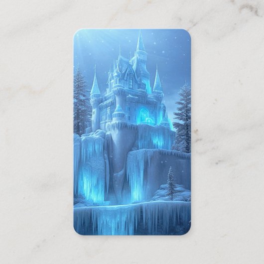 Carte De Visite Château de glace de Frozen Dreams Signet (Devant)