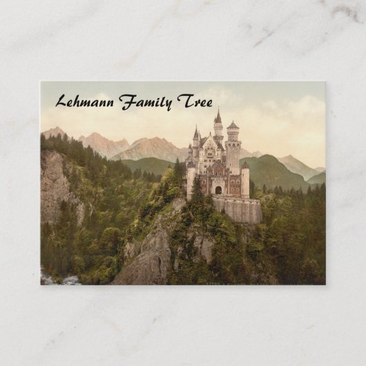Carte De Visite Château de Neuschwanstein, Bavière, Allemagne (Devant)