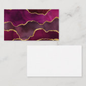 Carte De Visite Château de Wine Red Abstract (Devant / Derrière)