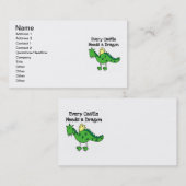 Carte De Visite Château Dragon (Devant / Derrière)