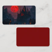 Carte De Visite Château du Sang de Vampire Signet (Devant / Derrière)