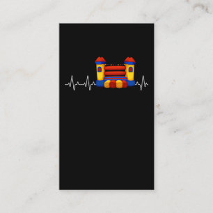Carte De Visite Château gonflable Enfants Bouncy Castle Heartbeat