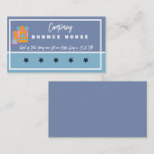 Carte De Visite Chateau gonflable Jump House Bounce Party Rentatio (Devant / Derrière)