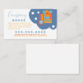 Carte De Visite Chateau gonflable Jump House Bounce Party Rentatio (Devant / Derrière)