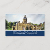 Carte De Visite Château Howard York Angleterre Aquarelle Paysage B (Dos)