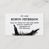 Carte De Visite Chaton mal peigné noir GabiGabi (Dos)