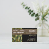 Carte De Visite Chats Camouflage Woodland Horizontal (Debout devant)