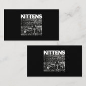 Carte De Visite Chats cool Kittens Meow Punk Rock Band Funny Cat L (Devant / Derrière)