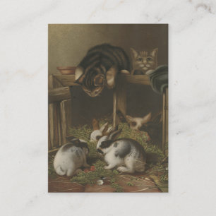 Carte De Visite Chats et lapins