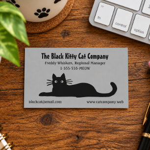 Carte De Visite Chats noirs