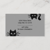 Carte De Visite Chats noirs (Dos)