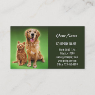 Carte De Visite Chatte chien chat animal sitter animal toiletteur