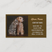 Carte De Visite Chatte chien chat animal sitter animal toiletteur (Devant)