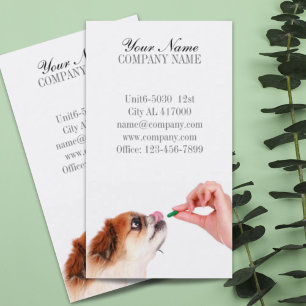 Carte De Visite Chatte chien chatter animal de compagnie toiletteu