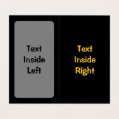 CARTE DE VISITE CHAUD (Intérieur déplié)