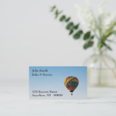 Carte de visite chaud de ballon à air (Debout devant)