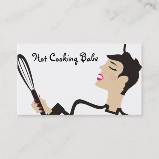 carte de visite chaud de boulanger de chef de (Devant)