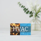 Carte De Visite Chauffage & Climatisation HVAC (Debout devant)