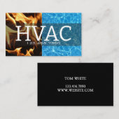 Carte De Visite Chauffage & Climatisation HVAC (Devant / Derrière)