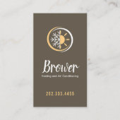 Carte De Visite Chauffage & Climatisation, Refroidissement, Répara (Devant)