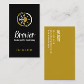 Carte De Visite Chauffage & Climatisation, Refroidissement, Répara (Devant / Derrière)