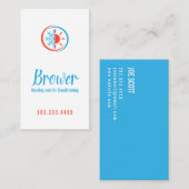 Carte De Visite Chauffage & Climatisation, Refroidissement, Répara (Devant / Derrière)