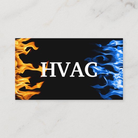 Carte De Visite Chauffage CVC et Climatisation (Devant)