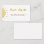 Carte De Visite Chauffage de Baby shower solaire (Devant / Derrière)