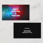 Carte de visite chauffage et climatisation (Devant / Derrière)