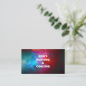 Carte de visite chauffage et climatisation (Debout devant)