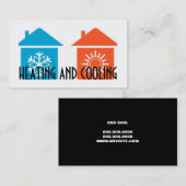 Carte de visite chauffage et climatisation (Devant / Derrière)