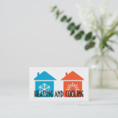 Carte de visite chauffage et climatisation (Debout devant)