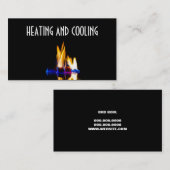 Carte de visite chauffage et climatisation (Devant / Derrière)