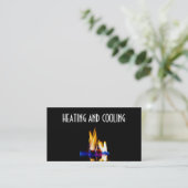 Carte de visite chauffage et climatisation (Debout devant)