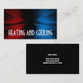 Carte de visite chauffage et climatisation (Devant / Derrière)