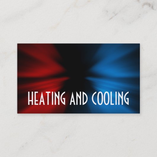 Carte de visite chauffage et climatisation (Devant)