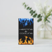 Carte De Visite Chauffage et Climatisation Fire and Ice (Debout devant)