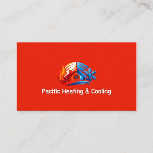 Carte de visite Chauffage et Climatisation HVAC (Devant)