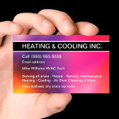 Carte De Visite Chauffage Et Refroidissement Climatisation