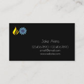 Carte De Visite Chauffage et refroidissement, Climatisation HVAC (Dos)