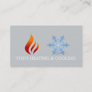 Carte De Visite Chauffage et refroidissement , Climatisation HVAC