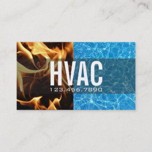 Carte De Visite Chauffage et refroidissement , Climatisation HVAC