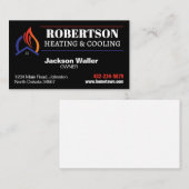 Carte De Visite Chauffage et refroidissement HVAC (Devant / Derrière)