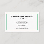 Carte De Visite Chauffage et refroidissement HVAC (Dos)