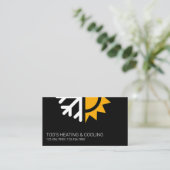 Carte De Visite Chauffage et refroidissement HVAC , Climatisation (Debout devant)